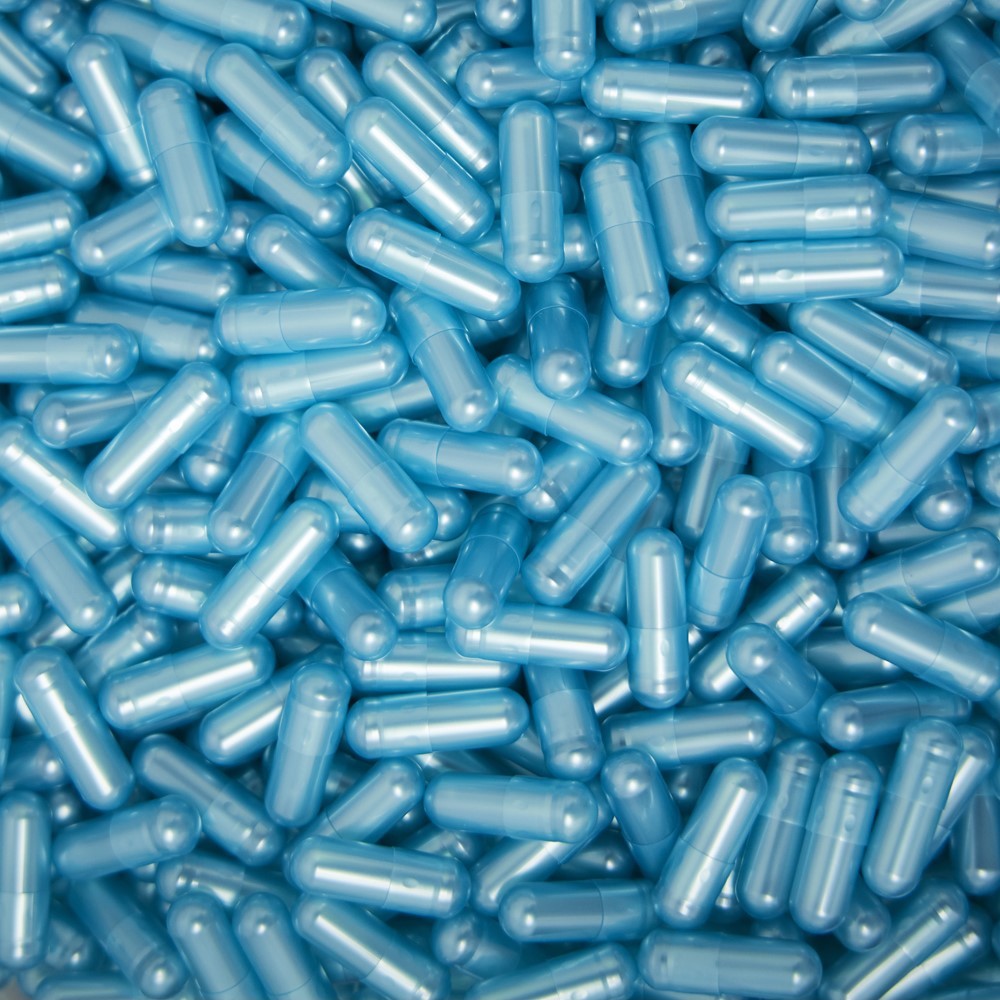 Lots of blue capsules